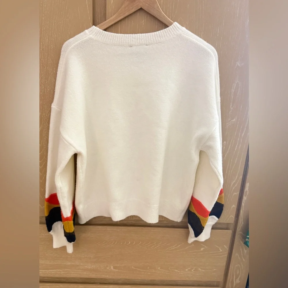 Colorful Sleeve Women's Sweater